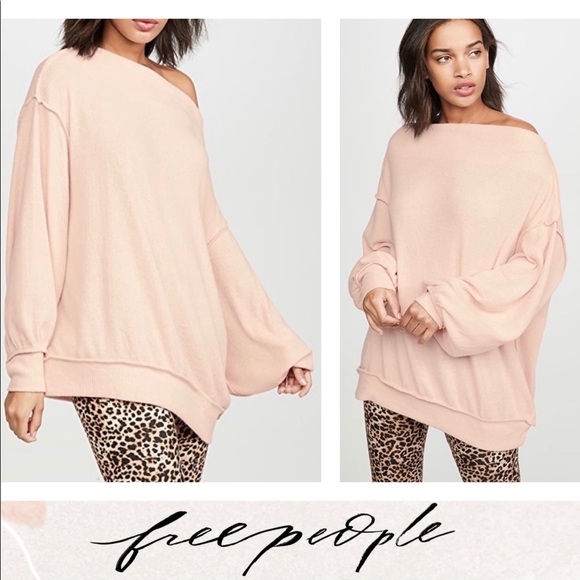 *NEW* Free People Off-the-Shoulder Knit Sweater Small - Picture 1 of 12